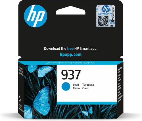 HP 937 Cyan Original Ink Cartridge HP 937 Cyan Original Ink Cartridge